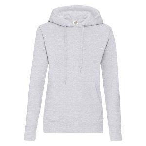Klasyczna Bluza Z Kapturem Dla Pań I Panów. Szare bluzy FRUIT OF THE LOOM, xl, bez wzorów, z kapturem. Za 98,99 zł.
