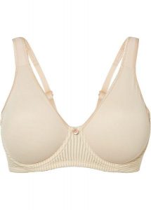 Biustonosz minimizer z wyściełanymi ramiączkami. Czarne biustonosze bonprix, bez wzorów. Za 89,99 zł.