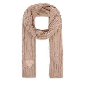 Szalik Guess. Brązowe szaliki Guess, z aplikacjami. Za 139,99 zł.