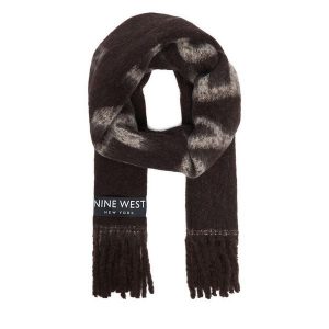 Szalik Nine West. Brązowe szaliki Nine West, bez wzorów. Za 89,99 zł.