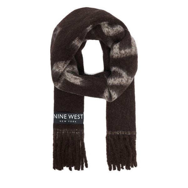Szalik Nine West. Brązowe szaliki Nine West, bez wzorów. Za 89,99 zł.