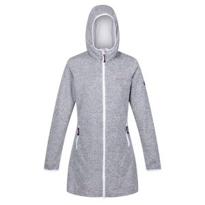 Bluza Polarowa Damska Melanżowy Longline Bloomfield. Białe bluzy Regatta, na zimę, bez wzorów, z polaru, bez kaptura. Za 114,99 zł.