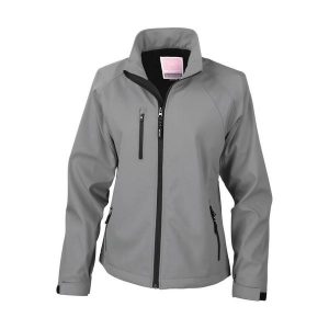 Damska kurtka wodoodporna Result Base Layer. Szare kurtki RESULT, bez wzorów, bez kaptura. Za 190,50 zł.