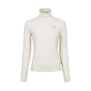 Damski sweter z golfem Cavallo Cavallivy. Białe golfy CAVALLO, bez wzorów. Za 218,50 zł.