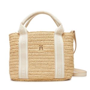 Torebka Tommy Hilfiger. Brązowe torebki klasyczne TOMMY HILFIGER, bez wzorów, bez dodatków. Za 419,99 zł.