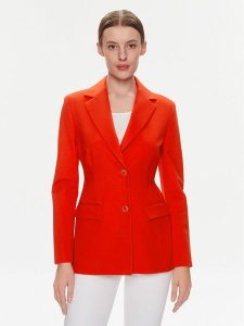 Tommy Hilfiger Marynarka Slim Knit Sb Blazer WW0WW40341 Czerwony Slim Fit. Czerwone marynarki i żakiety TOMMY HILFIGER, bez wzorów, z wiskozy. Za 579,99 zł.