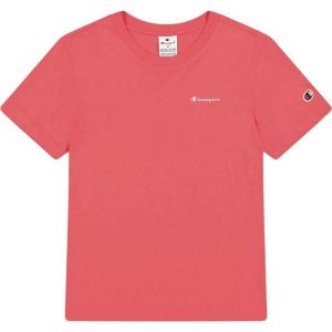 T-shirt Damski. Czerwone t-shirty Champion, bez wzorów, bez kołnierzyka, bez ramiączek. Za 131,99 zł.
