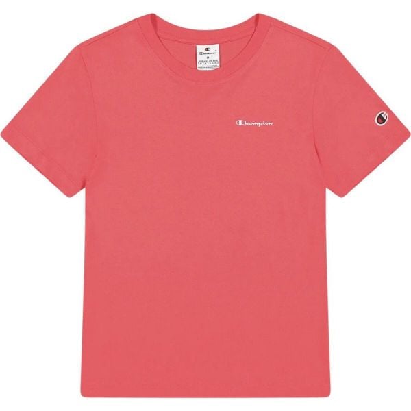 T-shirt Damski. Czerwone t-shirty Champion, bez wzorów, bez kołnierzyka, bez ramiączek. Za 131,99 zł.