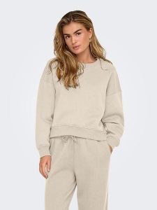 ONLY Bluza w kolorze beżowym rozmiar: L. Brązowe bluzy ONLY, l, bez wzorów, bez kaptura. Za 70,24 zł.
