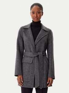 Armani Exchange Płaszcz wełniany XW000692 AF16201 M8049 Szary Regular Fit. Szare płaszcze Armani Exchange, na zimę, l, bez wzorów, z syntetyku, bez kaptura. Za 989,99 zł.