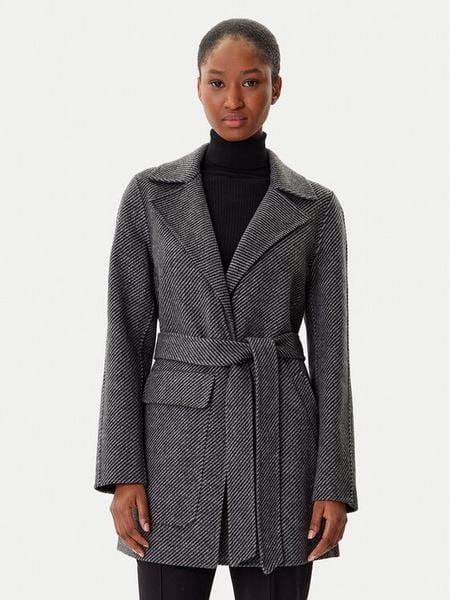 Armani Exchange Płaszcz wełniany XW000692 AF16201 M8049 Szary Regular Fit. Szare płaszcze Armani Exchange, na zimę, l, bez wzorów, z syntetyku, bez kaptura. Za 989,99 zł.