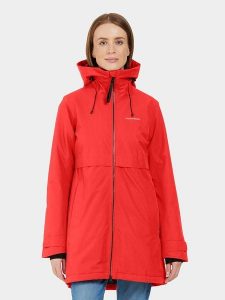 Didriksons Parka "Helle" w kolorze czerwonym rozmiar: 38. Czerwone płaszcze Didriksons, bez wzorów, bez kaptura. Za 483,17 zł.