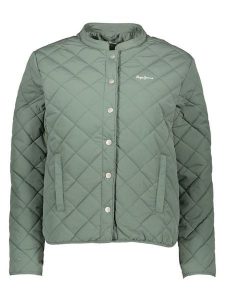 Pepe Jeans Kurtka pikowana w kolorze zielonym rozmiar: S. Zielone kurtki Pepe Jeans, s, bez wzorów, z jeansu, bez kaptura. Za 188,85 zł.