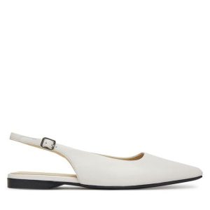 Sandały Vagabond Shoemakers. Białe sandały Vagabond Shoemakers, bez wzorów, bez obcasa, na płaskiej podeszwie, bez zapięcia. Za 309,99 zł.