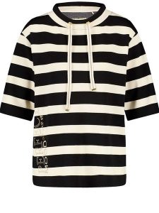 EDITION Bluza w kolorze czarno-kremowym rozmiar: 42. Brązowe bluzy EDITION, bez wzorów, z kapturem. Za 166,88 zł.