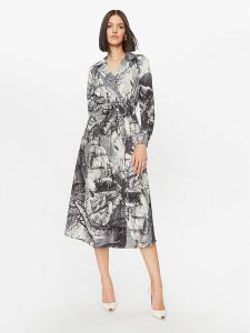 Imperial Sukienka codzienna A9990005Q Szary Regular Fit. Szare kombinezony Imperial, m, bez wzorów, z syntetyku, bez kołnierzyka, bez ramiączek. Za 309,99 zł.