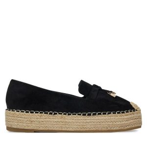 Espadryle JENNY. Czarne espadryle Jenny, bez wzorów, bez obcasa. Za 99,99 zł.