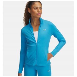 Bluza Damska Treningowa Rozpinana Bez Kaptura Under Armour. Niebieskie bluzy Under Armour, bez wzorów, bez kaptura. W wyprzedaży za 183,93 zł.