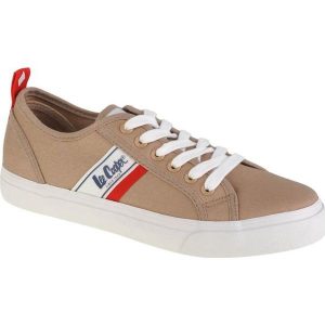 Buty Lee Cooper LCW-22-31-0831L różowe. Czerwone trampki bez wzorów, z materiału, bez zapięcia. Za 139,50 zł.