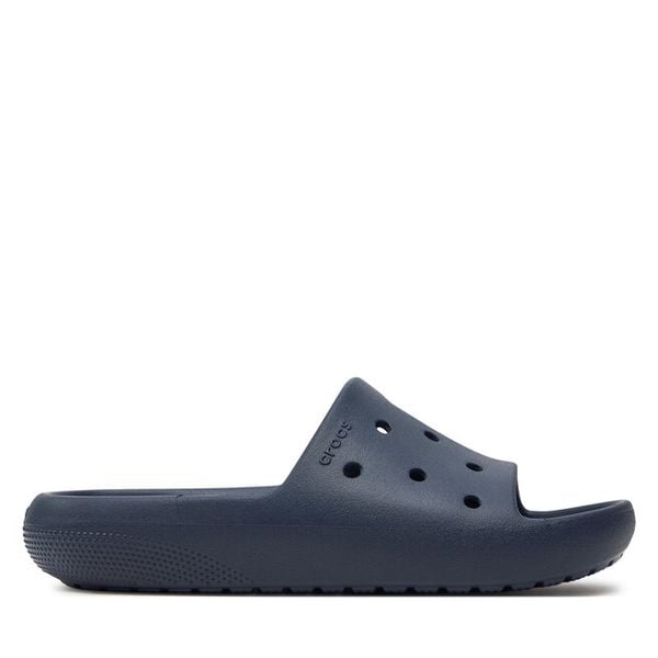Klapki Crocs. Niebieskie klapki Crocs, bez wzorów, bez obcasa. Za 119,99 zł.