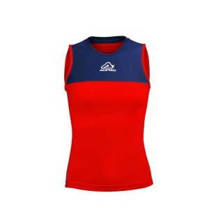 Damski tank top Acerbis Vicky. Czerwone topy ACERBIS, bez wzorów, eleganckie, bez kołnierzyka, bez ramiączek. Za 130,50 zł.