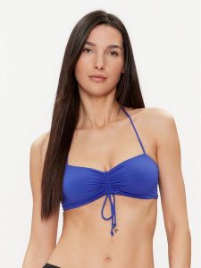 Patrizia Pepe Góra od bikini 2I0112/J101-CA01 Niebieski. Niebieskie bikini Patrizia Pepe, bez wzorów, z syntetyku. Za 219,99 zł.