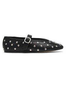 Steve Madden Skórzane baleriny w kolorze czarnym z paskiem rozmiar: 36. Czarne balerinki Steve Madden, bez wzorów, bez obcasa, bez zapięcia. Za 258,95 zł.