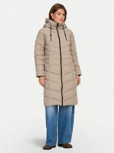 ONLY Płaszcz zimowy Juliet 15353149 Beżowy Regular Fit. Brązowe płaszcze ONLY, na zimę, s, bez wzorów, z syntetyku, bez kaptura. Za 349,99 zł.