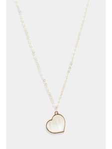 L instant d Or Złoty naszyjnik "Heart" z zawieszką - dł. 42 cm rozmiar: onesize. Żółte naszyjniki L instant d Or, z perłą, złote. Za 461,21 zł.