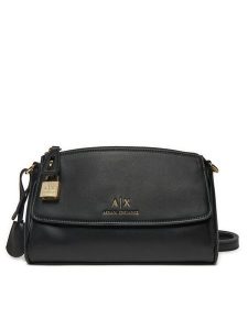 Armani Exchange Torebka XW000304 AF12040 UC001 Czarny. Czarne listonoszki Armani Exchange, bez wzorów, ze skóry, bez dodatków. Za 419,99 zł.