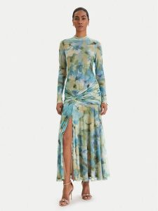 Bardot Sukienka letnia Lea 60243DB1 Zielony Slim Fit. Zielone sukienki Bardot, na lato, xl, bez wzorów, z syntetyku, bez kołnierzyka, bez ramiączek. Za 559,99 zł.