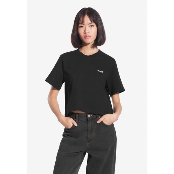 Koszulka sportowa damska Prosto Heavyweight z krótkim rękawem. Czarne koszulki sportowe Prosto, bez wzorów, bez ramiączek. W wyprzedaży za 73,99 zł.