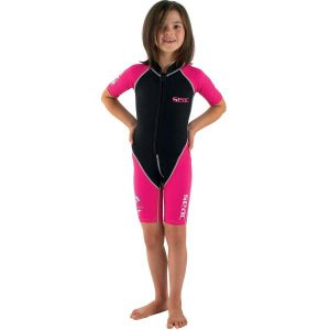 Seac Children's Wetsuit Shorty Dolphin Pink. Czarne kombinezony SEAC, s, bez wzorów, z lycry, bez kołnierzyka, bez ramiączek, krótkie. Za 229,99 zł.