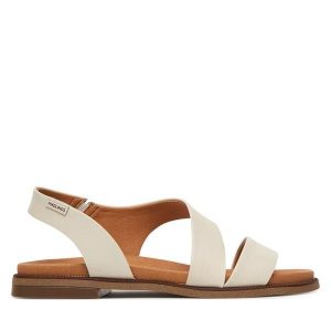 Sandały Pikolinos. Białe sandały Pikolinos, bez wzorów, bez obcasa, na płaskiej podeszwie, bez zapięcia. Za 489,99 zł.