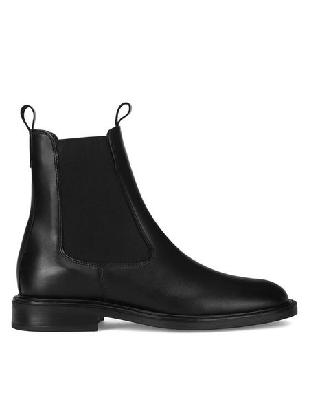 Gino Rossi Sztyblety CEO-PETRA-124 Czarny. Czarne botki Gino Rossi, bez wzorów, ze skóry, bez obcasa, na płaskiej podeszwie, bez zapięcia. Za 209,99 zł.