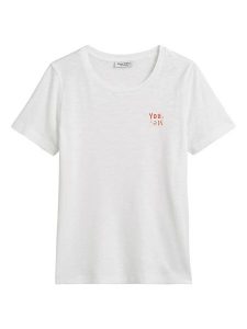 Marc O´Polo Koszulka w kolorze białym rozmiar: XL. Białe bluzki xl, bez wzorów, bez kołnierzyka, bez ramiączek. Za 122,96 zł.