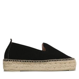 Espadryle Manebi. Czarne espadryle Manebi, bez wzorów, bez obcasa. Za 309,99 zł.
