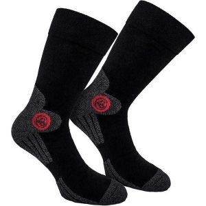 BRUBAKER Trek-Power skarpety trekkingowe 4 pary oddychające. Czarne skarpetki X2, bez wzorów. Za 131,99 zł.