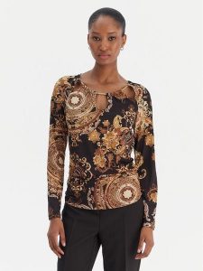 Rinascimento Bluzka CFC0020152002 Czarny Regular Fit. Czarne bluzki Rinascimento, xs, bez wzorów, z syntetyku, bez kołnierzyka, bez ramiączek. Za 339,99 zł.