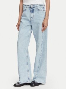 BOSS Jeansy Marlene 50564426 Niebieski jasny Wide Leg. Niebieskie jeansy Boss, bez wzorów, z bawełny. Za 639,99 zł.