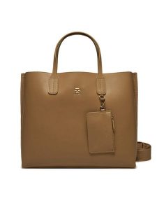 Tommy Hilfiger Torebka AW0AW17335 Beżowy. Brązowe torebki klasyczne TOMMY HILFIGER, bez wzorów, ze skóry, bez dodatków. Za 539,99 zł.