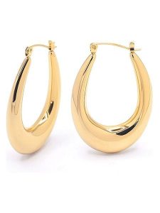 MOODE Kolczyki-kreole "Dora" rozmiar: onesize. Żółte kolczyki MOODE, ze stali. Za 52,99 zł.