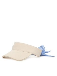 KARL LAGERFELD Daszek B2W33056 Kremowy. Białe rękawiczki KARL LAGERFELD, bez wzorów, z bawełny. Za 339,99 zł.