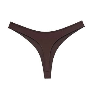 Stringi elastyczne casual damskie Pieralda. Niebieskie stringi Intica, bez wzorów, z materiału. Za 69,00 zł.