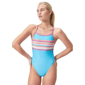 Strój Kąpielowy Speedo Digital Vback – Niebieski/Różowy – Rozmiar 30. Niebieskie stroje jednoczęściowe Speedo, bez wzorów. Za 245,30 zł.