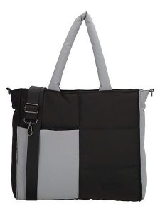 Beagles Shopper bag "Calvia Duo" w kolorze szaro-czarnym - 41 x 31 x 13 cm rozmiar: onesize. Czarne shopper bag Beagles, bez wzorów, z materiału, na ramię, bez dodatków. Za 95,99 zł.