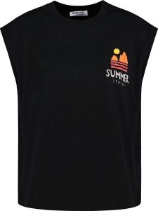 Sublevel Koszulka w kolorze czarnym rozmiar: XS. Czarne bluzki Sublevel, xs, bez wzorów, bez kołnierzyka, bez ramiączek. Za 43,99 zł.