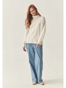 TATUUM Golf w kolorze kremowym rozmiar: S. Brązowe golfy Tatuum, bez wzorów. Za 108,74 zł.