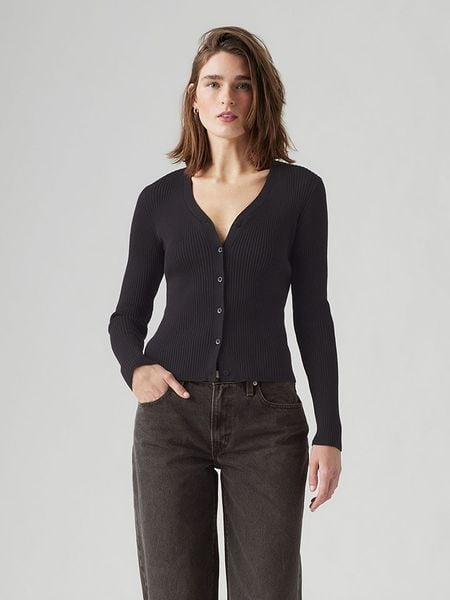 Levi's Kardigan w kolorze czarnym rozmiar: L. Czarne kardigany Levi's®, ze splotem. Za 127,35 zł.