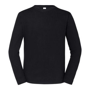 Koszulka Z Długim Rękawem Unisex Adult Iconic 195 Plain. Czarne bluzki FRUIT OF THE LOOM, xl, bez wzorów, sportowe, bez kołnierzyka, bez ramiączek. Za 94,99 zł.